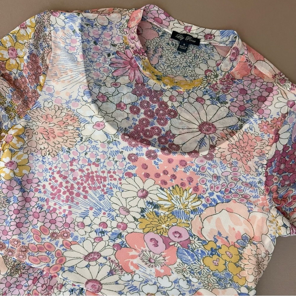 Dainty Floral Fairy Tiered Swing Mini Dress - Picture 5 of 10